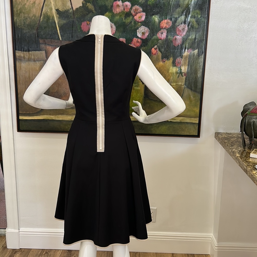 kate spade Black Fit-and-Flare Dress with Contrast Zipper